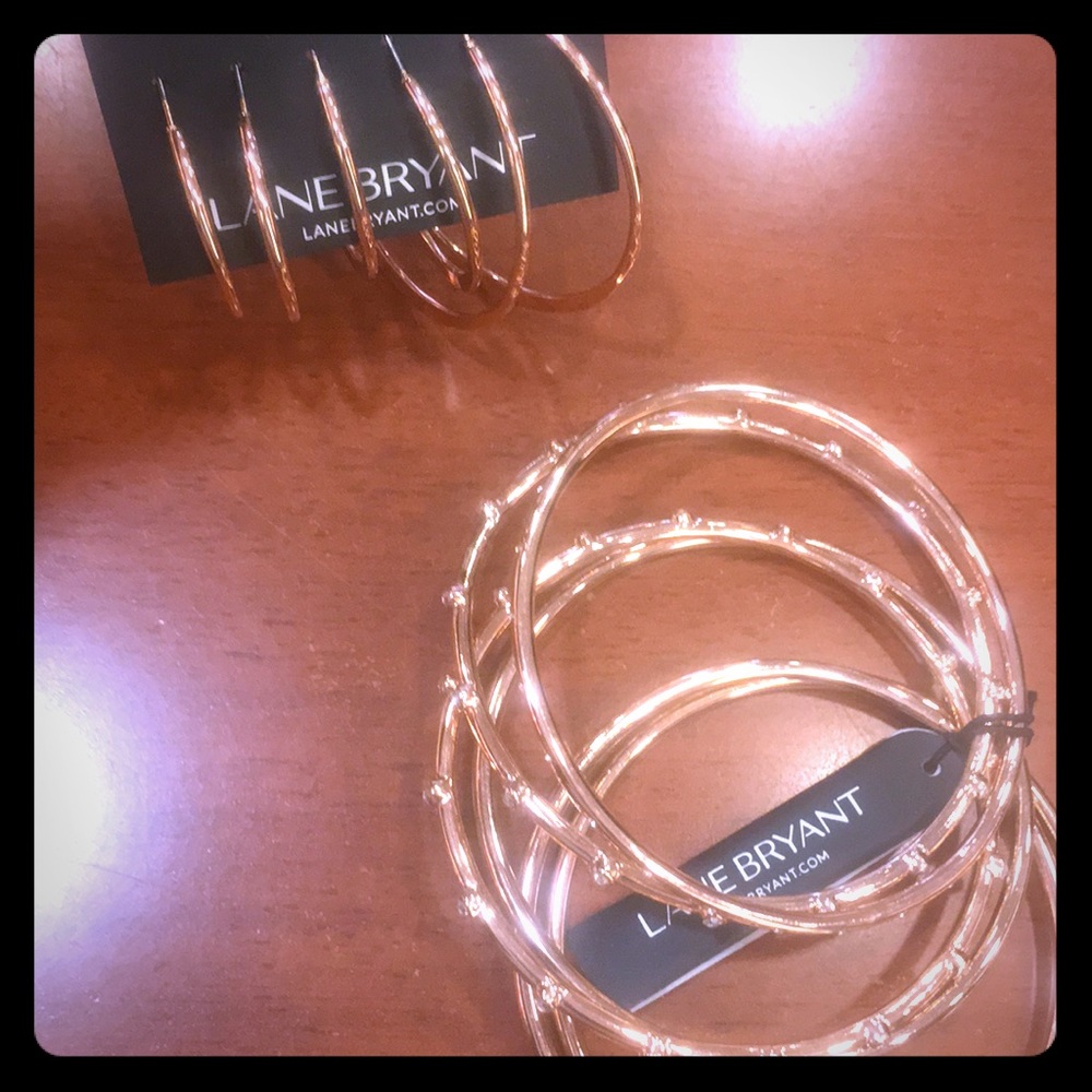 Brand New Rise Gold earrings and bracelet set.